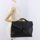 BOTTEGA VENETA INTRECCIATO Briefcase Leather Black 113095 Auth SW2642V-26
