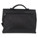 BOTTEGA VENETA INTRECCIATO Briefcase Leather Black 113095 Auth SW2642V-2