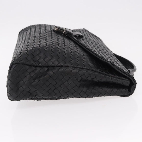 BOTTEGA VENETA INTRECCIATO Briefcase Leather Black 113095 Auth SW2642V