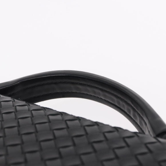 BOTTEGA VENETA INTRECCIATO Briefcase Leather Black 113095 Auth SW2642V