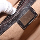 FENDI Zucca Canvas Celesia Shoulder Bag Brown Silver 8BT109 Auth SW2643V-16