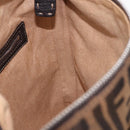 FENDI Zucca Canvas Celesia Shoulder Bag Brown Silver 8BT109 Auth SW2643V-18