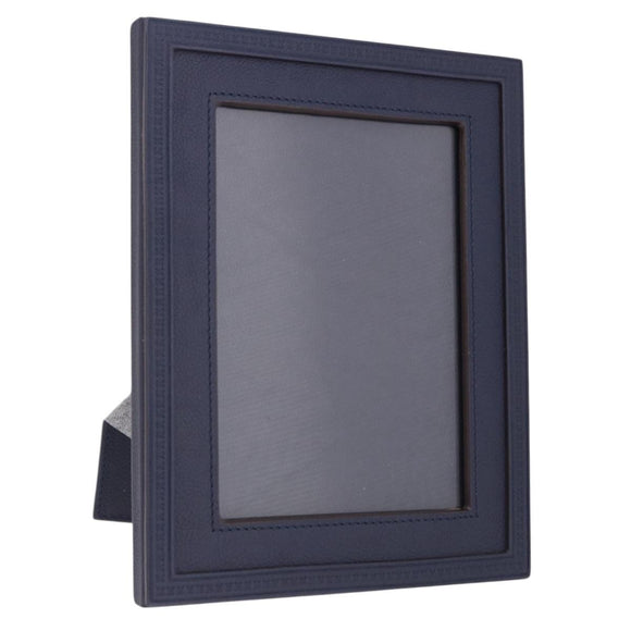 LOUIS VUITTON Cardul Photo Henri MM Photo Frame Leather Navy R98155 Auth SW2644M
