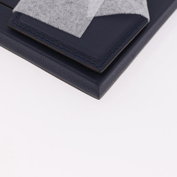LOUIS VUITTON Cardul Photo Henri MM Photo Frame Leather Navy R98155 Auth SW2644M