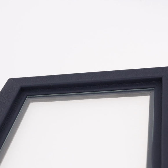LOUIS VUITTON Cardul Photo Henri MM Photo Frame Leather Navy R98155 Auth SW2644M