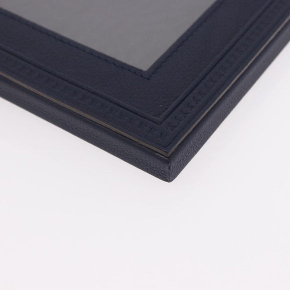 LOUIS VUITTON Cardul Photo Henri MM Photo Frame Leather Navy R98155 Auth SW2644M