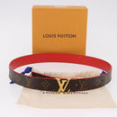 LOUIS VUITTON Monogram Ceinture LV Initials Belt Red LV Auth SW2645M-10
