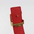 LOUIS VUITTON Monogram Ceinture LV Initials Belt Red LV Auth SW2645M-6
