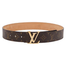 LOUIS VUITTON Monogram Ceinture LV Initials Belt LV Auth SW2646M-1