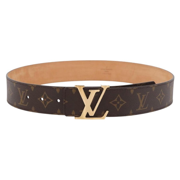 LOUIS VUITTON Monogram Ceinture LV Initials Belt LV Auth SW2646M