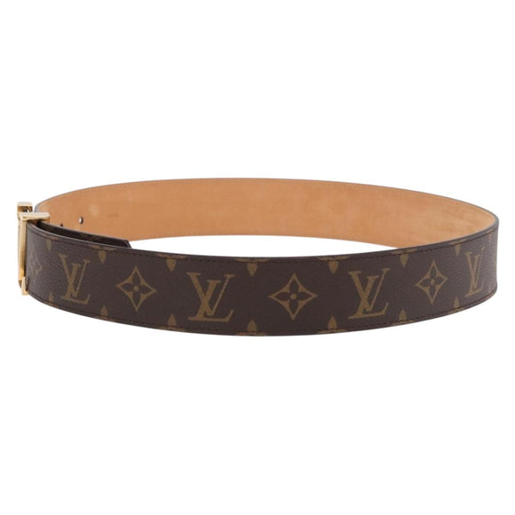 LOUIS VUITTON Monogram Ceinture LV Initials Belt LV Auth SW2646M
