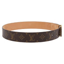 LOUIS VUITTON Monogram Ceinture LV Initials Belt LV Auth SW2646M-4