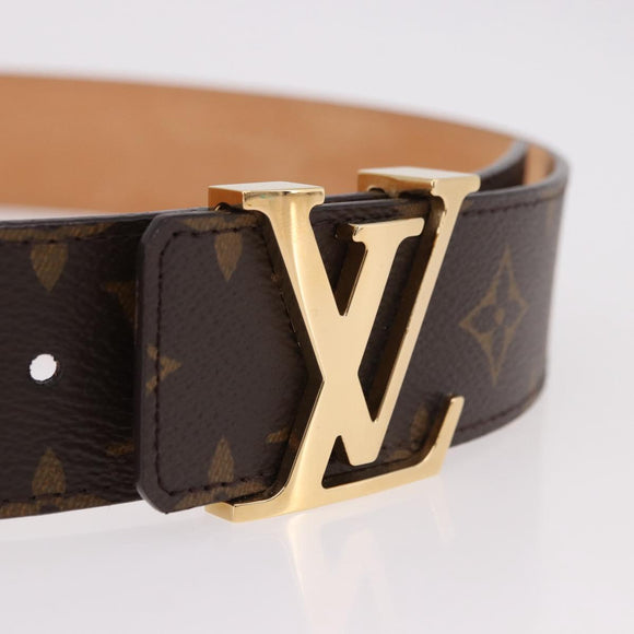 LOUIS VUITTON Monogram Ceinture LV Initials Belt LV Auth SW2646M