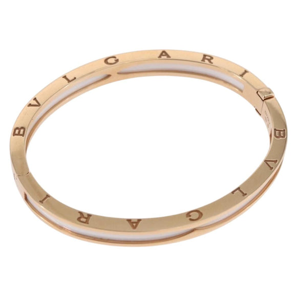 BVLGARI P-Zero One S Bracelet 750PG 26.18g Gold White Auth SW2647SM