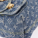 LOUIS VUITTON Monogram Denim Sac A Dos PM Backpack Blue LV Auth SW2648SM-13