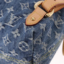 LOUIS VUITTON Monogram Denim Sac A Dos PM Backpack Blue LV Auth SW2648SM-16