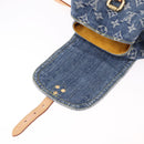 LOUIS VUITTON Monogram Denim Sac A Dos PM Backpack Blue LV Auth SW2648SM-20
