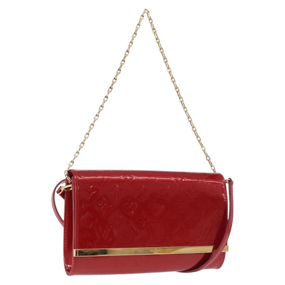 LOUIS VUITTON Monogram Vernis Clutch Ana Pomme D'amour M90095 LV Auth SW2650M