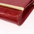 LOUIS VUITTON Monogram Vernis Clutch Ana Pomme D'amour M90095 LV Auth SW2650M-14
