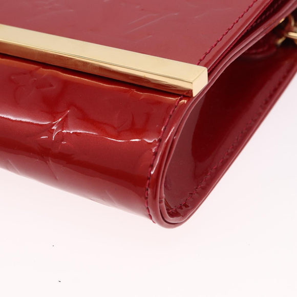 LOUIS VUITTON Monogram Vernis Clutch Ana Pomme D'amour M90095 LV Auth SW2650M