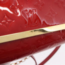 LOUIS VUITTON Monogram Vernis Clutch Ana Pomme D'amour M90095 LV Auth SW2650M-17