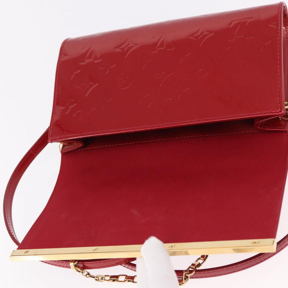 LOUIS VUITTON Monogram Vernis Clutch Ana Pomme D'amour M90095 LV Auth SW2650M