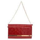 LOUIS VUITTON Monogram Vernis Clutch Ana Pomme D'amour M90095 LV Auth SW2650M-2