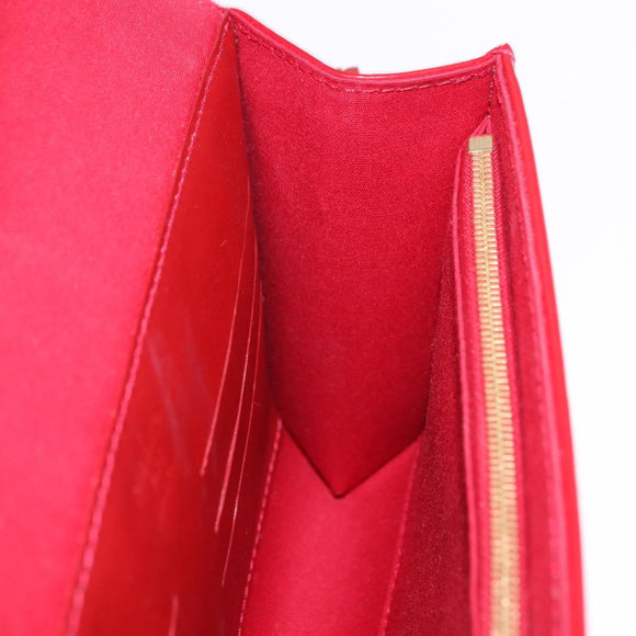 LOUIS VUITTON Monogram Vernis Clutch Ana Pomme D'amour M90095 LV Auth SW2650M