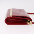 LOUIS VUITTON Monogram Vernis Clutch Ana Pomme D'amour M90095 LV Auth SW2650M-4