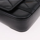 GIVENCHY Chain Shoulder Bag Leather Black Gold Auth SW2652M-16