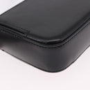 GIVENCHY Chain Shoulder Bag Leather Black Gold Auth SW2652M-18