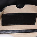 GIVENCHY Chain Shoulder Bag Leather Black Gold Auth SW2652M-21