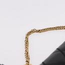 GIVENCHY Chain Shoulder Bag Leather Black Gold Auth SW2652M-14