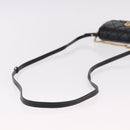 GIVENCHY Chain Shoulder Bag Leather Black Gold Auth SW2652M-8
