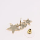 CHANEL Rhinestone COCO Mark Earring Metal Gold Tone CC Auth SW2653SM-11
