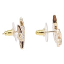 CHANEL Rhinestone COCO Mark Earring Metal Gold Tone CC Auth SW2653SM-14
