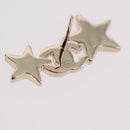 CHANEL Rhinestone COCO Mark Earring Metal Gold Tone CC Auth SW2653SM-7