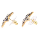 CHANEL Star Coco Mark Pierce Metal Gold Tone CC Auth SW2654SAM-10