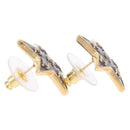 CHANEL Star Coco Mark Pierce Metal Gold Tone CC Auth SW2654SAM-11