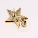 CHANEL Star Coco Mark Pierce Metal Gold Tone CC Auth SW2654SAM-5