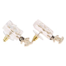 CHANEL Crystal COCO Mark Earring Metal Clear Silver CC Auth SW2655SAM-12