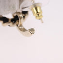 CHANEL Bag Motif COCO Mark Hoop Earring Metal White Gold CC Auth SW2656SM-6