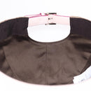GUCCI GG Canvas Yuko Higuchi Baseball Cap Beige Pink Auth SW2657SM-10