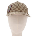 GUCCI GG Canvas Yuko Higuchi Baseball Cap Beige Pink Auth SW2657SM-13