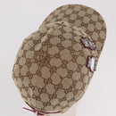 GUCCI GG Canvas Yuko Higuchi Baseball Cap Beige Pink Auth SW2657SM-7