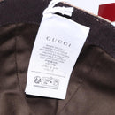 GUCCI GG Canvas Yuko Higuchi Baseball Cap Beige Light Blue Auth SW2658SM-14