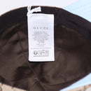 GUCCI GG Canvas Yuko Higuchi Baseball Cap Beige Light Blue Auth SW2658SM-16