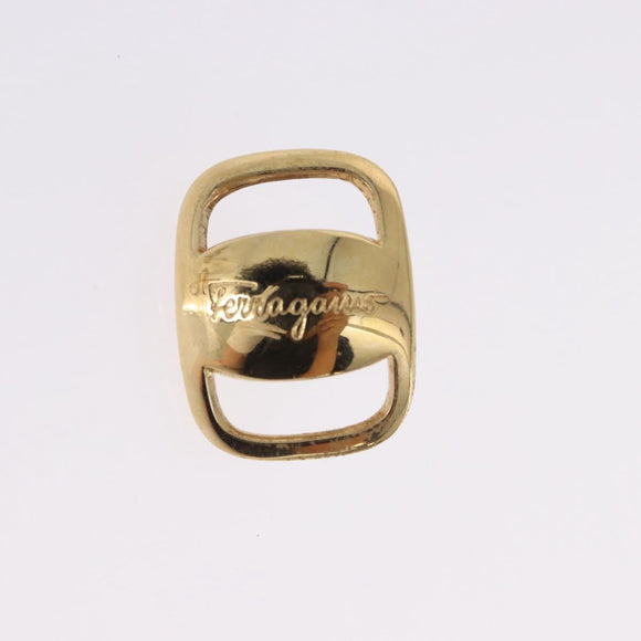 Salvatore Ferragamo Pierce Brooch Ring Metal 5 Set Gold Silver Auth SW2660