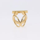 Salvatore Ferragamo Pierce Brooch Ring Metal 5 Set Gold Silver Auth SW2660-9