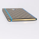 GUCCI GG Supreme Disney Donald Duck Note Book Leather Beige Blue Auth SW2661M-5